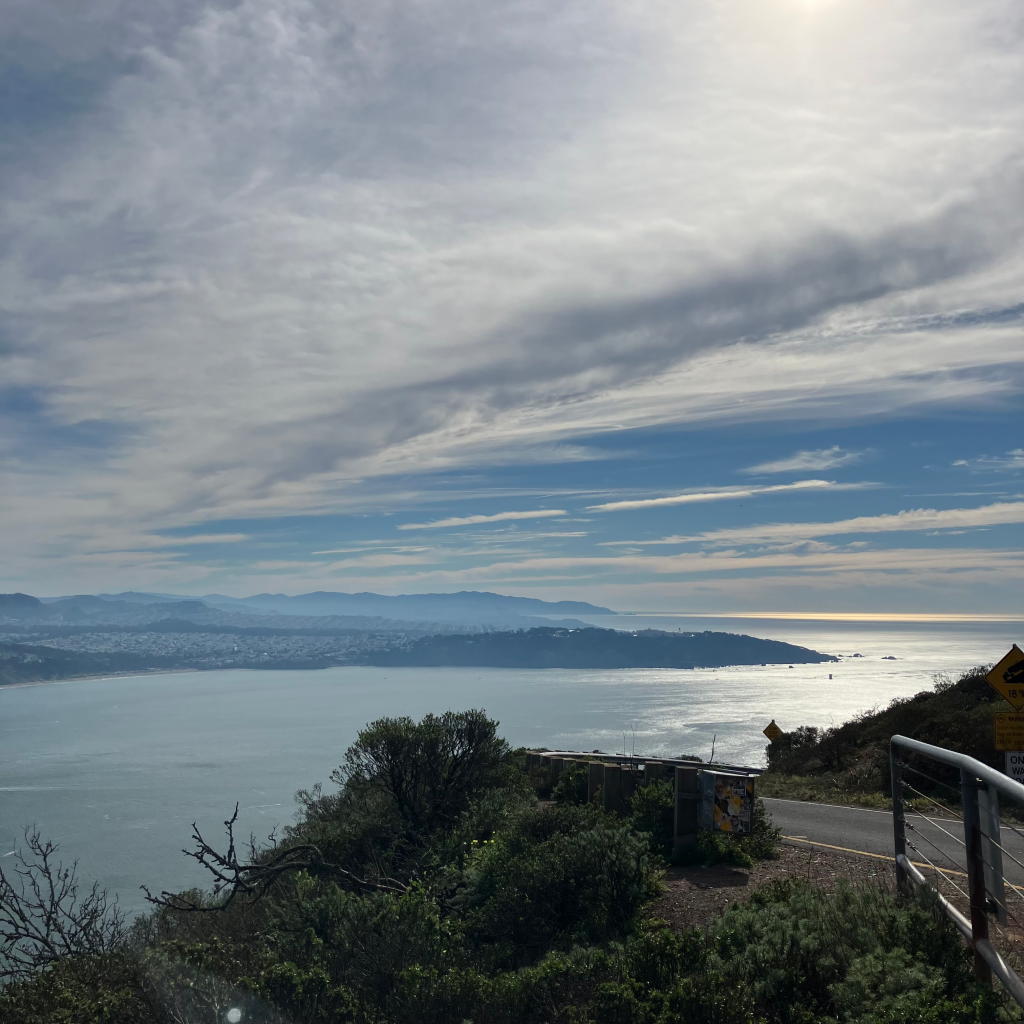 View from Hawk Hill during a training ride